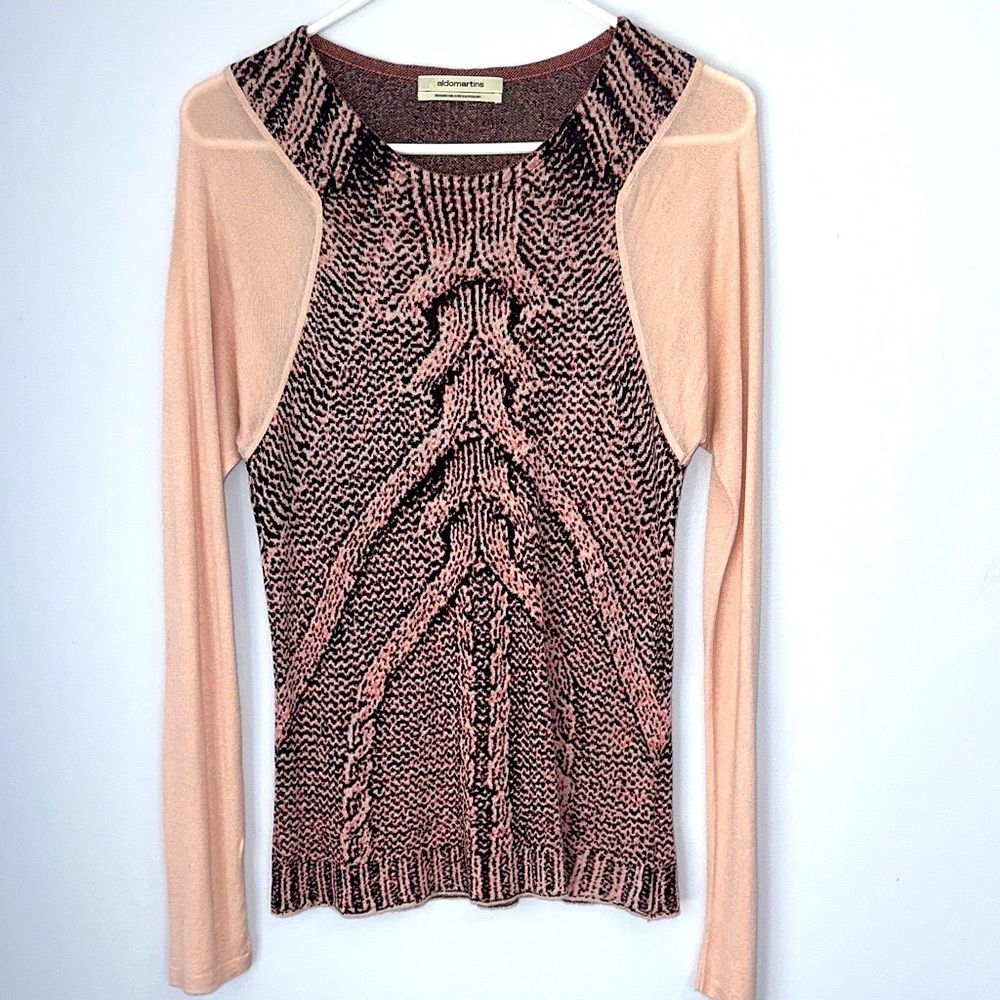 Aldomartins, long sleeved blouse, size 8